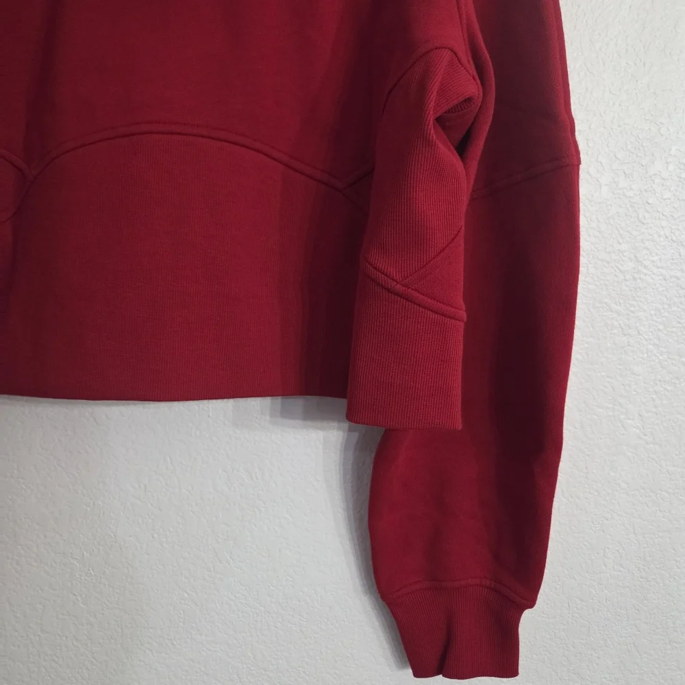 NWT Women's San Francisco 49ers Lululemon Scuba Half-Zip Hoodie Medium/Large Red - Picture 11 of 13